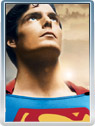 Christopher Reeve looks up after drilling through the Metropolis street in search of Lex Luthor's lair in Superman-The Movie. CapedWonder.com was the first to reveal this rare photograph.
