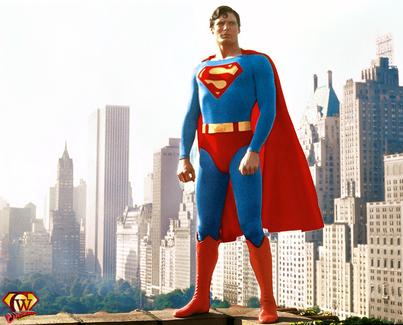 Christopher Reeve Superman Statue Pose.