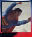 Superman flies in the Artic.