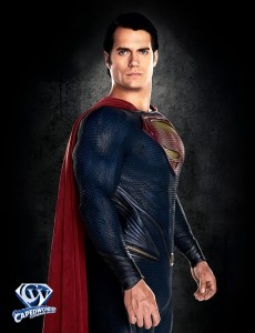 Henry Cavill as the Man of Steel.