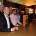 Marv Wolfman (left), Aaron Smolinski (Baby Superman), book author Paul Levitz, and others.