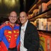 CapedWonder Editor Jim Bowers with Aaron Smolinski , who starred as baby Superman in Superman-The Movie and the photo booth boy in Superman III.