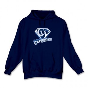 CapedWonder hoodie - front.