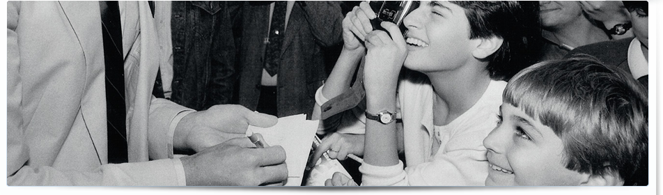 9 year old Aram Bedrosian meets Christopher Reeve