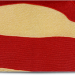A closeup of an authentic Christopher Reeve Superman costume showing the bridal weight spandex weave pattern.