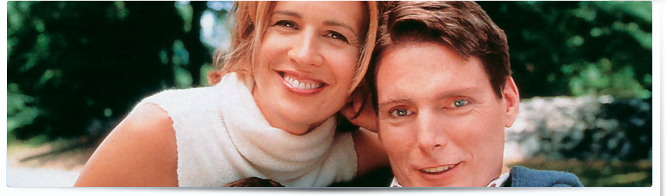 Dana and Christopher Reeve at their home in Bedford, New York