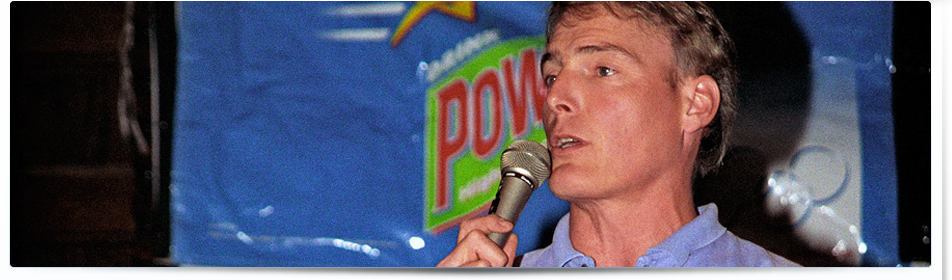 Christopher Reeve at the Atlanta Dixie Trek Convention, May 14, 1994. Photo by Jim Bowers. All Rights Reserved.