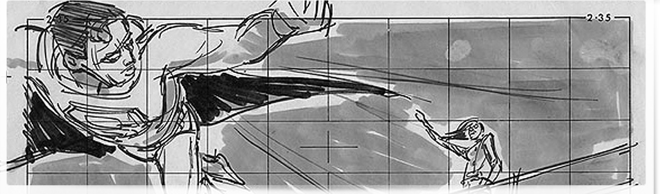 Superman Donner Years Storyboards