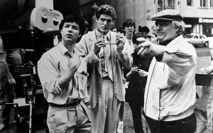 Ted Kotcheff directs George Newbern and Christopher Reeve in Switching Channels. George Newbern went on to voice Superman in 