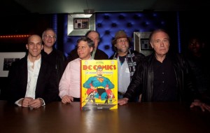 Marv Wolfman, Aaron Smolinski, Paul Levitz and comics professionals. Photo by Amy Kaplan Photography.