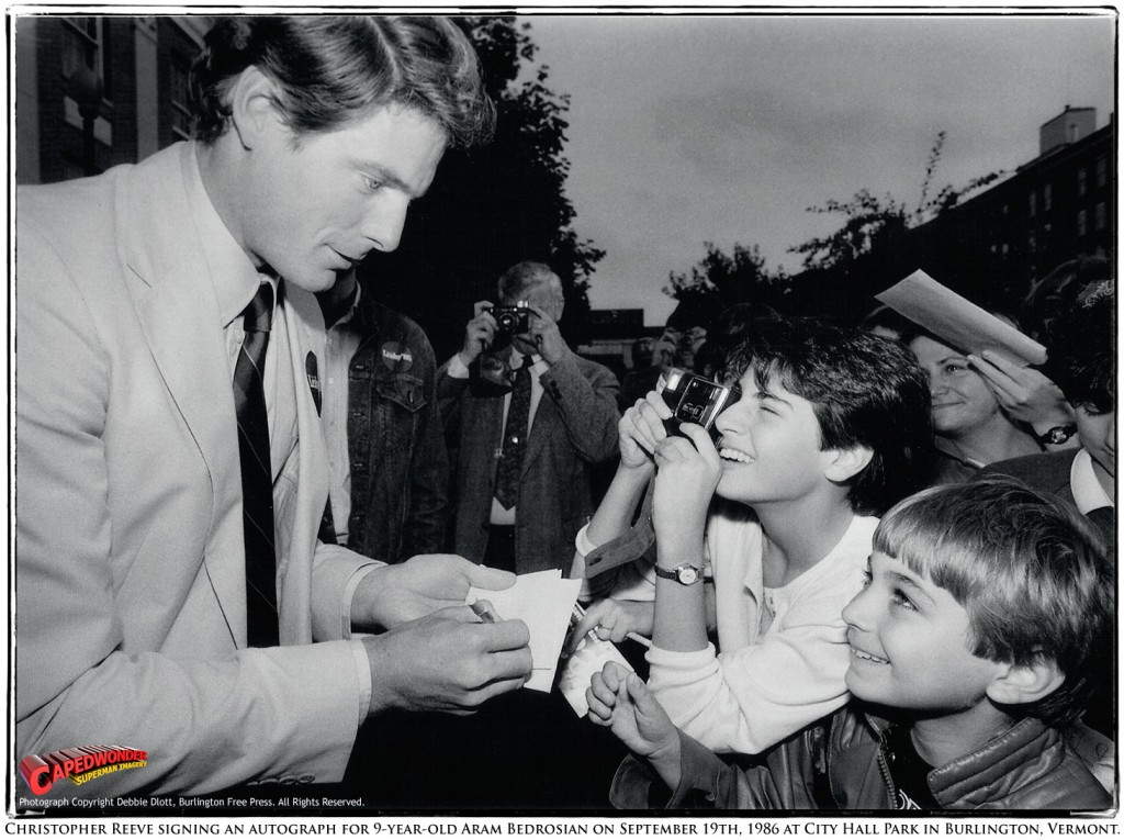 9 year old Aram Bedrosian meets Christopher Reeve.