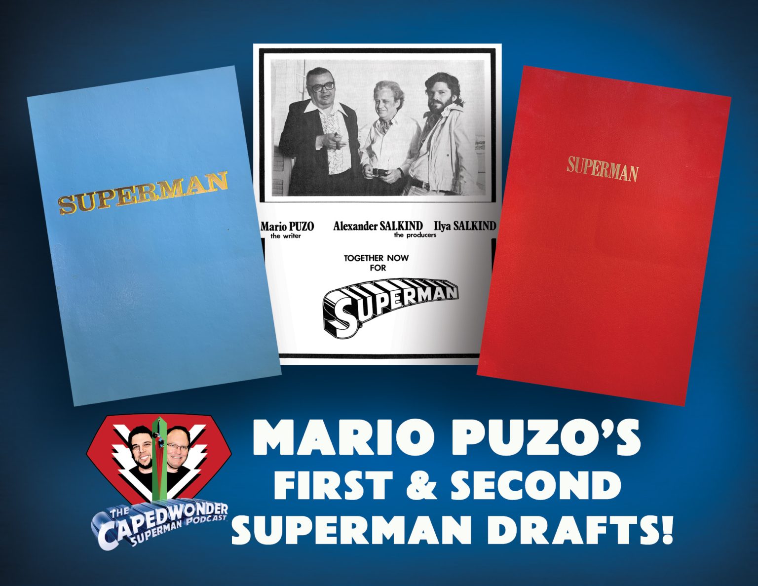 CapedWonder-Mario-Puzo-Superman-drafts-banner | CapedWonder Superman ...