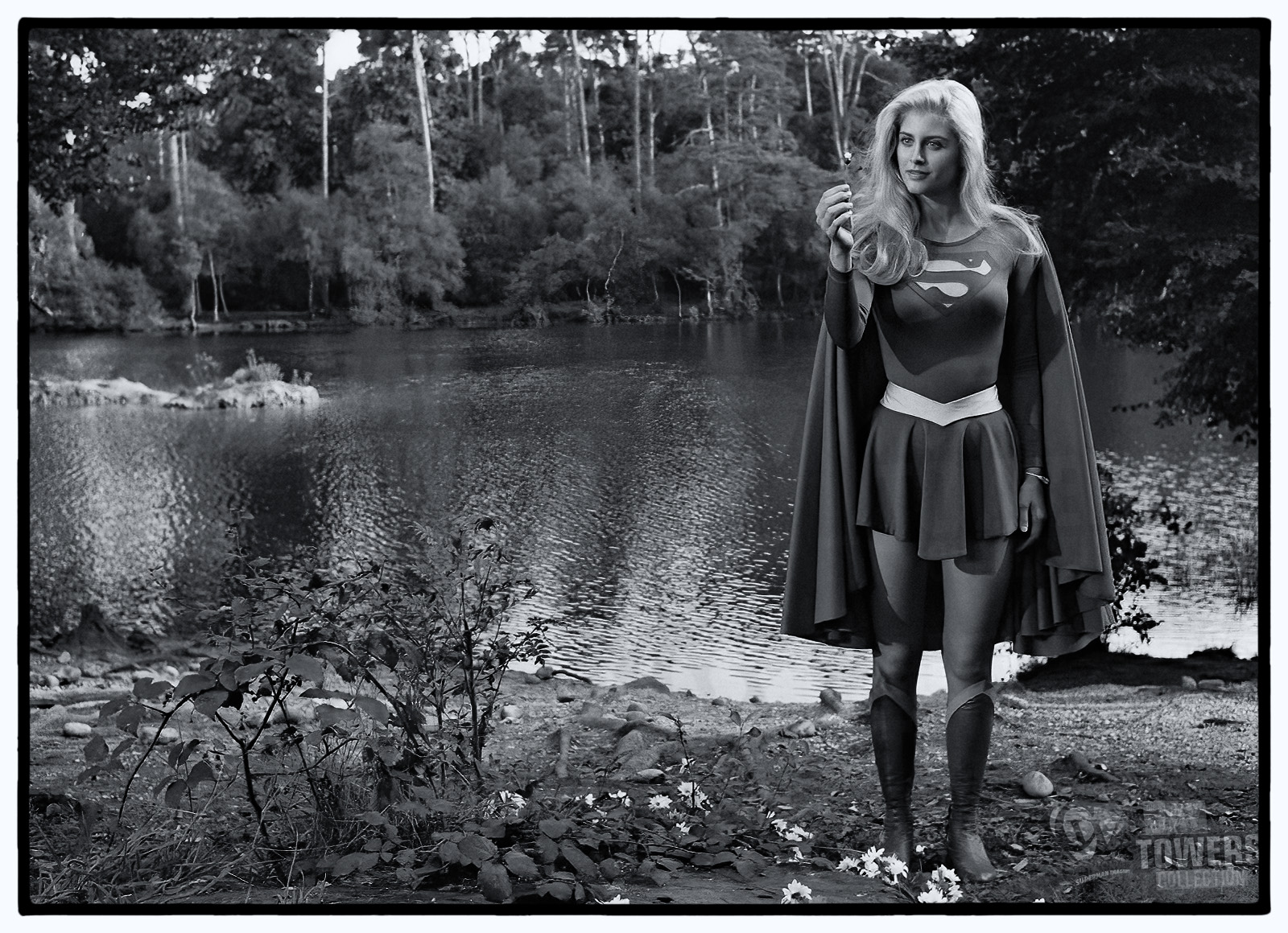 Supergirl-1984-B&W-flower-CW-JT-Collection
